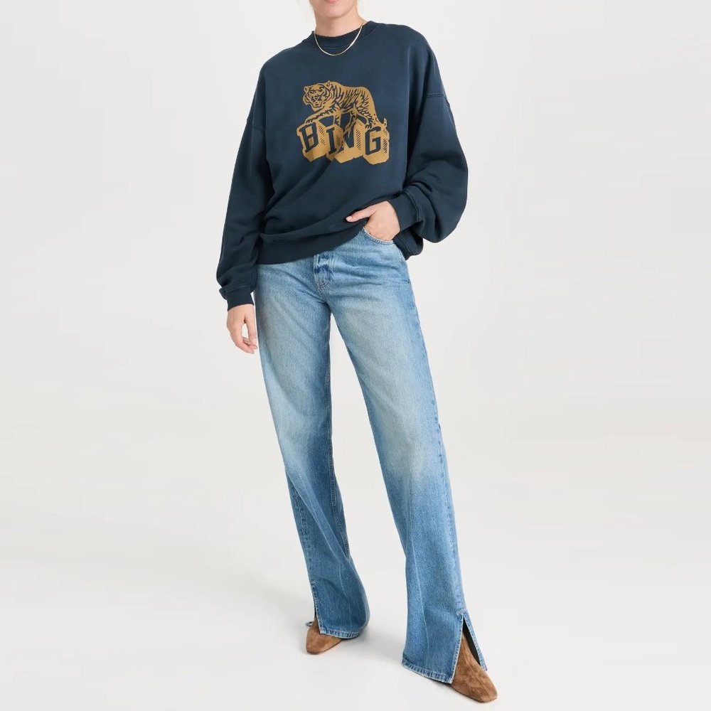 Anine Bing Blue Crewneck - Picture 6 of 11
